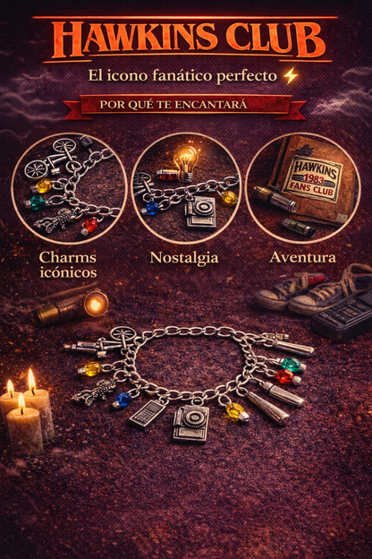 Pulsera de Stranger Things Hawkins Club Edition